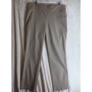 Croft & Barrow The Effortless Stretch Pant Khaki Women's Size 16 Regular